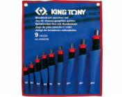 King Tony SADA JEHLOVÝCH DĚLOVAČŮ S GUMOVOU RUKOJEŤÍ 9dílná 2 - 14mm King Tony