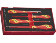 Teng Tools Sada plochých šroubováků VDE 1000V TEAMDV04N, 4 dílná (1 sada)