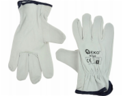 Geko Montážní pracovní rukavice Leather z kozí kůže velikost 9 (12/120)