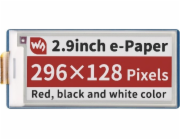 Waveshare E-Paper E-Ink displej 2,9' 296x128px - SPI - 3 barvy - pro Raspberry Pi Pico - 19607}