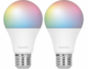 Avanca International BV Hombli smarte Glühbirne, 9W, E27, RGB, CCT, 1+1 Promo Pack