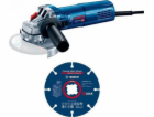 Bosch Úhlová bruska GWS 9-125 S 125 mm + kotouč X-LOCK