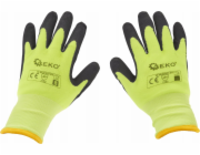 Geko Zimní zateplené pracovní rukavice Fluorescent velikost 8 (12/120)