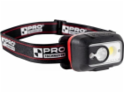 PRO LED ČELOVÁ SVÍTILNA S DOBÍJECÍ BATERII 450LM (1 KS)
