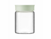 Mellow Yellow BUYDEEM Skleněné dózy s víčkem o objemu 500 ml v příjemně zelené barvě, model CS1013