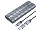 Orico SSD M.2 NVMe, USB-C 40 Gbps, s ventilátorem, kovový