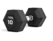 Tiguar Pogumovaná činka HEX 10 kg | silový, funkční, cross trénink
