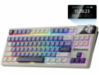 Royal Kludge Herní klávesnice RK S85 Horizon Blue s béžov...