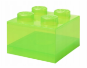 LEGO kostka 4 světle zelená průhledná 40090806