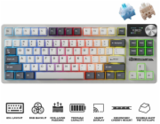 Royal Kludge Herní klávesnice RK S85 White Night s cloudovým přepínačem