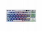 Royal Kludge Herní klávesnice RK M87 Ocean Blue s krémový...