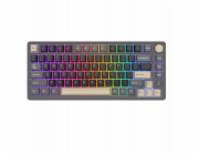 Royal Kludge Herní klávesnice RK-M75 Phantom s řadou K, stříbrné spínače