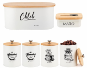 Elitehoff Chlébník se sadou nádob a miskou na máslo E-6080