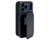 Elmarc Odnímatelná kožená peněženka Decoded - ochranné kožené pouzdro kompatibilní s MagSafe pro iPhone 17 Pro (tmavě modrá)