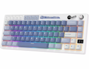 Royal Kludge Herní klávesnice RK M65 Ocean Blue, krémová, s přepínači