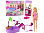 LeanToys Panenka Anlily na pláži s bazénem, palmou, stoja...