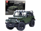 LeanToys Stavební kostky Terénní auto Zelené khaki 2078 d...