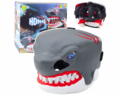 LeanToys Žraločí maska s otevíracími ústy, světly, zvuky a nastavitelným popruhem