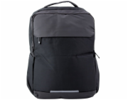 Lean Městský batoh s USB a kapsou na notebook, černý, 16 l, 45 cm, LEAN