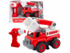 LeanToys Hasičský vůz s otočným ramenem, dálkové ovládání...