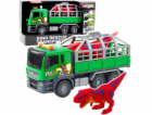 LeanToys Nákladní vůz s figurkou pro přepravu dinosaurů
