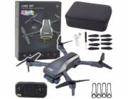 LeanToys LU50 Air Drone s dvojitou kamerou, HD video, LED světla a aplikací