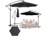 Lean Zahradní slunečník Side s nastavitelným sklonem 350 x 250 cm antracitový