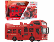 LeanToys Dvoupatrový autobus se světelným a zvukovým ukazatelem směru