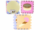 LeanToys Měkká podložka na puzzle z EVA pěny, pastelová z...