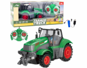 LeanToys Dálkově ovládaný zemědělský traktor RC zelený 1:24