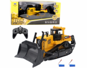 HUINA Buldozer Stavební vůz Buldozer Dálkově ovládaný 1:16 R/C Žlutý
