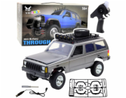 LeanToys MN78 Dálkově ovládané terénní vozidlo 4x4 stříbrné barvy 1:12 LEAN Toys