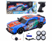 LeanToys RC sportovní auto s osvětlenou karoserií pro driftování, modré