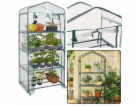 Lean Mini balkonový zahradní skleník, 4 kovové police, PV...