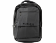 Lean Batoh Business City s USB a kapsou na notebook, černý 16l