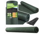 Lean Stínící síť na plot, maskovací plot, zelená 1,5 m 50 m 140 g/m2