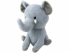 LeanToys Plyšová hračka Velký šedý slon 36 cm