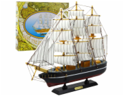 LeanToys Sběratelský model Černé plachetnice