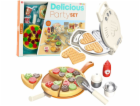 LeanToys Sada na pizzu a vafle s doplňky, kuchyňské přísl...
