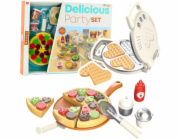 LeanToys Sada na pizzu a vafle s doplňky, kuchyňské příslušenství pro děti