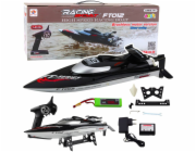 LeanToys FT012 Dálkově ovládaný RC motorový člun Černý 50km/h 2.4G