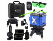 Lean 4D laserová vodováha 16 linek, pouzdro, 2 baterie, modrá