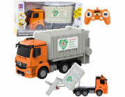 Double Eagle Mercedes-Benz Antos Dálkově ovládaný popelářský vůz RC oranžový 1:26