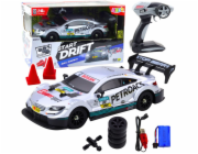 LeanToys RC Driftovací auto stříbrné 30km/h 1:16 LEAN Toys