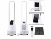 Lean Fan Bezlopatkový podlahový ventilátor s časovačem oscilace, LCD displej, dálkové ovládání