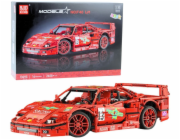 LeanToys Stavební kostky Sportovní auto Závodní Červená 1:10 2688 dílků LEAN Toys