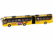 LeanToys RC kloubový školní autobus na dálkové ovládání, trolejbus 1:32 žlutý