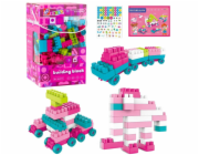 LeanToys Prostorové stavební kostky pastelově růžové 360 dílků.