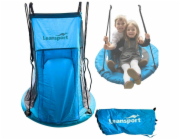 Lean Sport Houpací stan na houpačku Čapí hnízdo modrý 90-100 cm