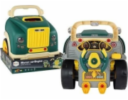 LeanToys Rozebrání motoru zeleného nákladního vozu